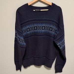 Vintage Navy Sweater Size Large